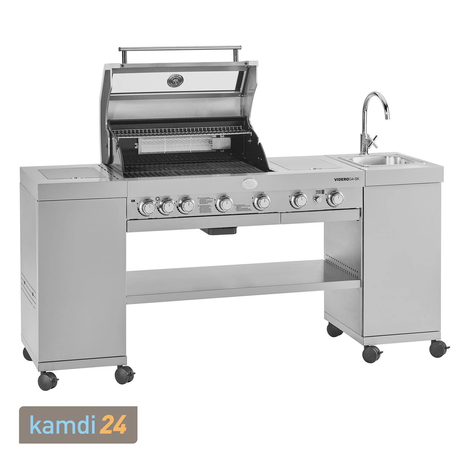 Rösle RÖSLE BBQ-Kitchen Videro G4-SK Vario+ Gasgrill Edelstahl 2 Rösle RÖSLE BBQ-Kitchen Videro G4-SK Vario+ Gasgrill Edelstahl – Bild 2