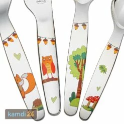 Rösle RÖSLE Kinderbesteck Waldfreunde Set 4-tlg. -Küchengrill Geschäft roesle kinderbesteck waldfreunde set 4 tlg 20088 m 2