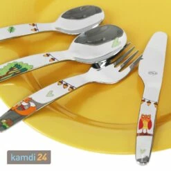 Rösle RÖSLE Kinderbesteck Waldfreunde Set 4-tlg. -Küchengrill Geschäft roesle kinderbesteck waldfreunde set 4 tlg 20088 m 6