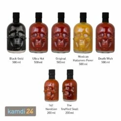 Saus.Guru Skull HOT Sauce - Ultra Hot 500 Ml -Küchengrill Geschäft sausguru skull hot sauce ultra hot 500 ml 25402 m 3