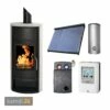 Schmitzker Faro Amber Wasserführender Kaminofen + Solar-Set 1 (7,52 M²) + Pufferspeicher TPSR 500 + 1 SWT