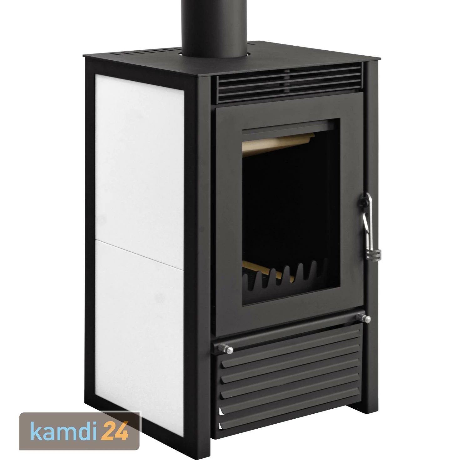 Schmitzker Marbella Compact Stahl Weiß Wasserführender Kaminofen + Solar-Set 1 (7,52 M²) Mit Kombispeicher 600L + 1 SWT 2 Schmitzker Marbella Compact Stahl Weiß Wasserführender Kaminofen + Solar-Set 1 (7,52 M²) Mit Kombispeicher 600L + 1 SWT – Bild 2