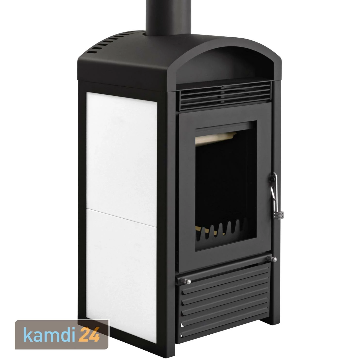 Schmitzker Marbella Mini Stahl Weiß Wasserführender Kaminofen + Solar-Set 1 (7,52 M²) Mit Kombispeicher 600L + 1 SWT 2 Schmitzker Marbella Mini Stahl Weiß Wasserführender Kaminofen + Solar-Set 1 (7,52 M²) Mit Kombispeicher 600L + 1 SWT – Bild 2