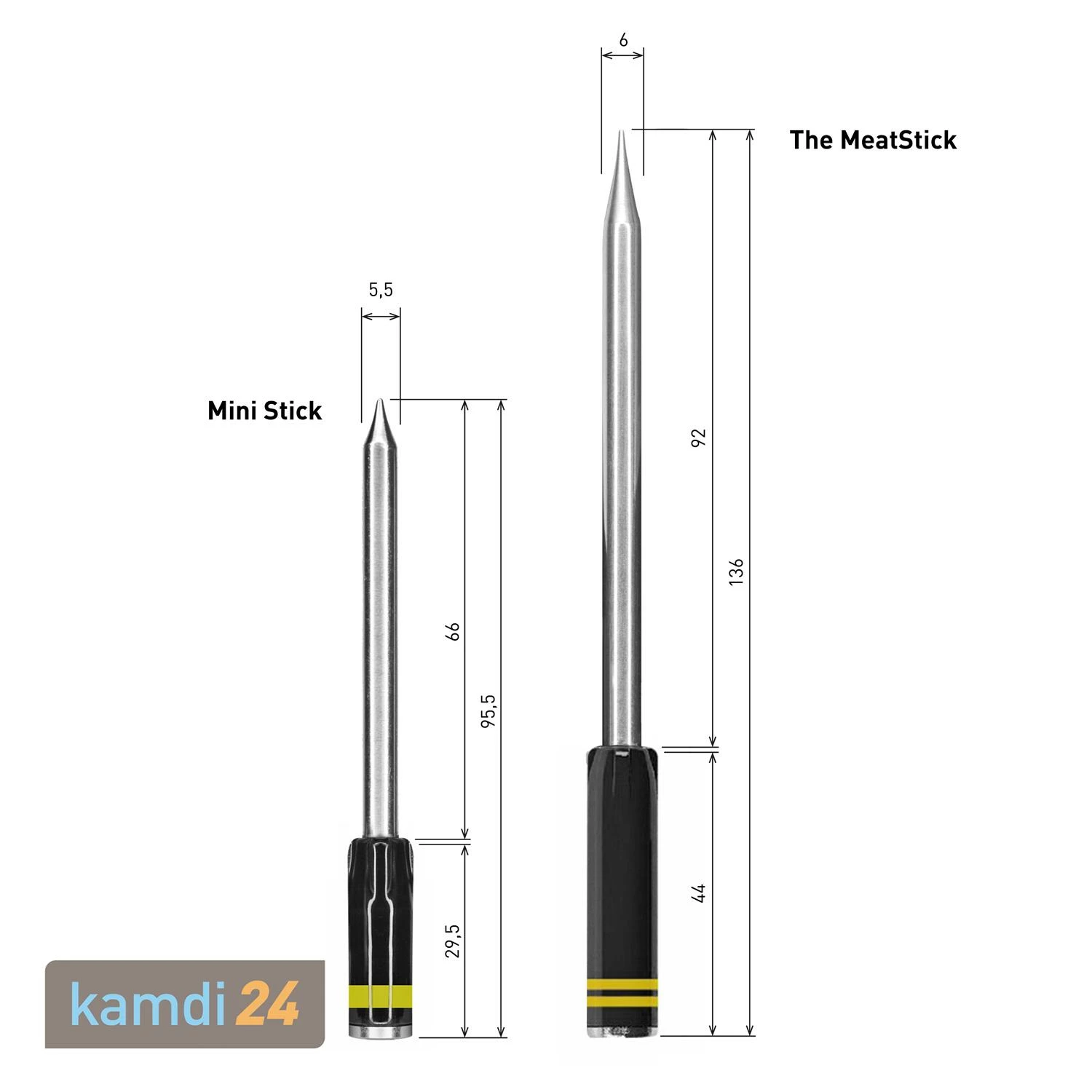 The MeatStick Einzelstick Temperaturfühler Gelb 5 The MeatStick Einzelstick Temperaturfühler Gelb – Bild 5