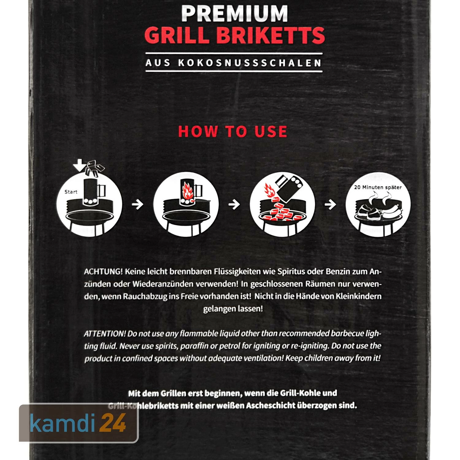 TOM COCO Grill-Kokoskohle Briketts, Quader, 3 X 10 Kg (30 Kg) 4 TOM COCO Grill-Kokoskohle Briketts, Quader, 3 X 10 Kg (30 Kg) – Bild 4