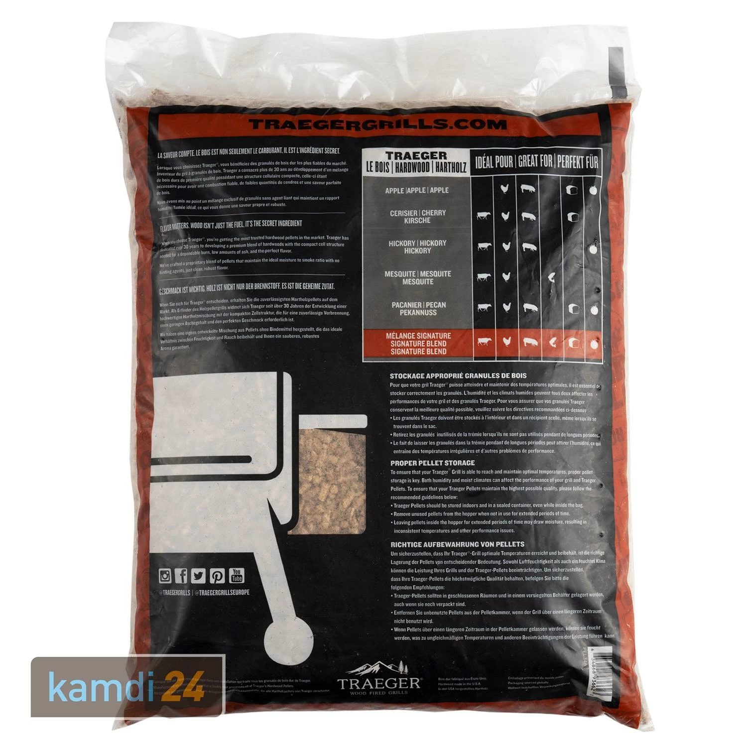 Traeger Hartholzpellets Signature Blend 9 Kg 2 Traeger Hartholzpellets Signature Blend 9 Kg – Bild 2
