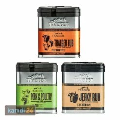 Traeger Rubs 3er-Set: Traeger, Pork & Poultry, Jerky