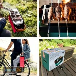 UNA Holzkohlegrill Erdbeerrot -Küchengrill Geschäft una holzkohlegrill erdbeerrot 12943 m 10