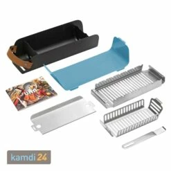 UNA Holzkohlegrill Pastellblau Geschenkset Mit Grillwein Weiß Und Rot Und Ankerkraut Gewürzmischung Weihnachtspups -Küchengrill Geschäft una holzkohlegrill pastellblau geschenkset mit grillwein weiss und rot und ankerkraut gewuerzmischung weihnachtspups kopie 21888 m 3