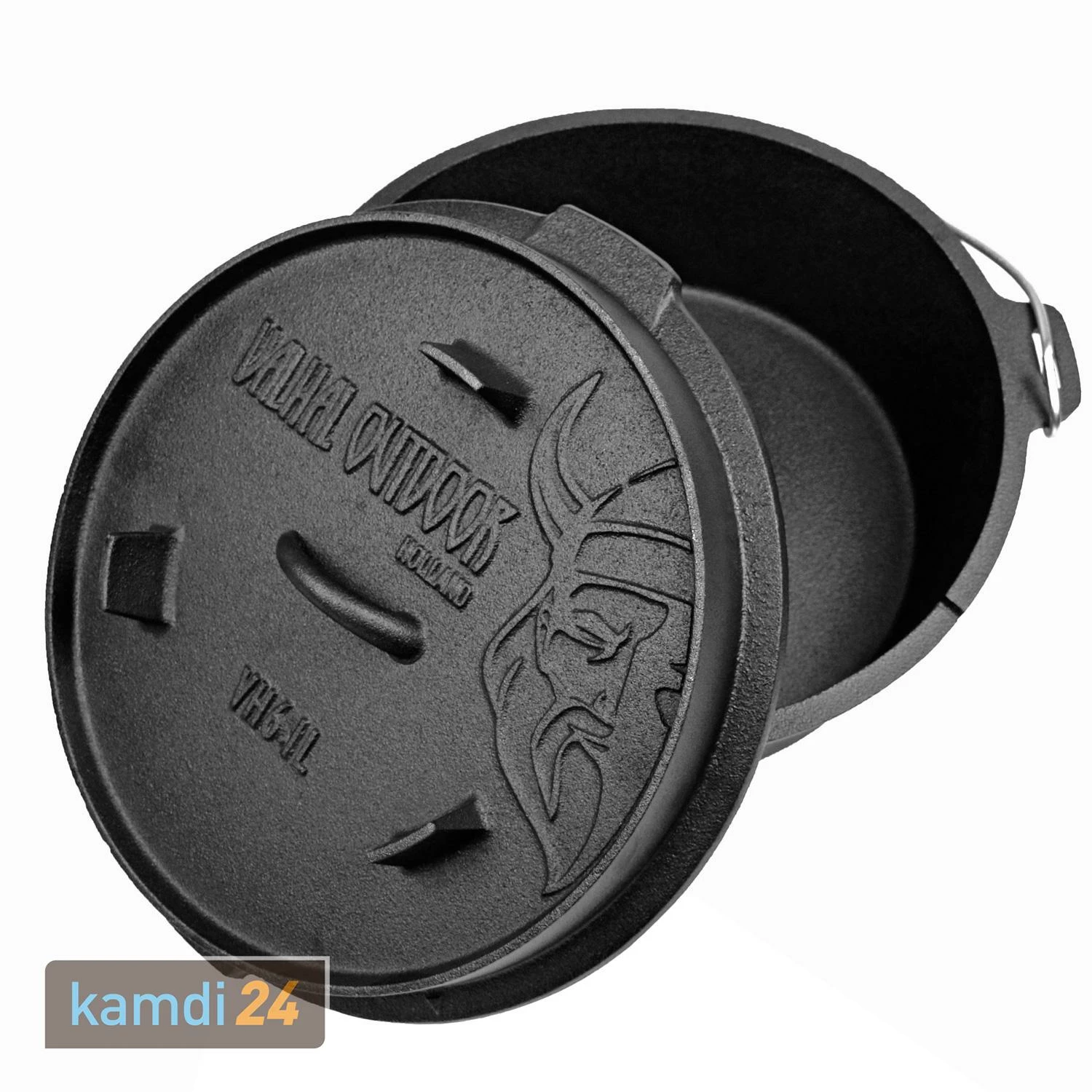 Valhal Outdoor Dutch Oven 6,1 L Mit Füßen 2 Valhal Outdoor Dutch Oven 6,1 L Mit Füßen – Bild 2