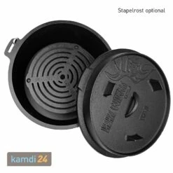 Valhal Outdoor Dutch Oven 6,1 L Mit Füßen 22 Valhal Outdoor Dutch Oven 6,1 L Mit Füßen -Küchengrill Geschäft valhal outdoor dutch oven 61 l mit fuessen 25149 m 10
