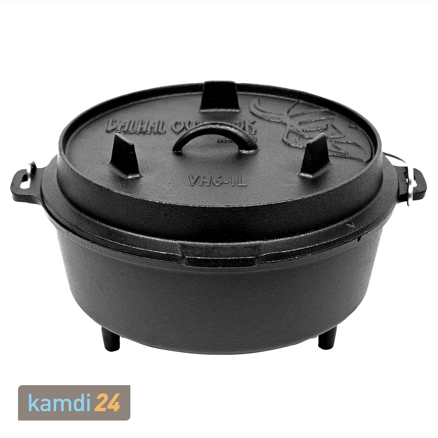 Valhal Outdoor Dutch Oven 6,1 L Mit Füßen 1 Valhal Outdoor Dutch Oven 6,1 L Mit Füßen