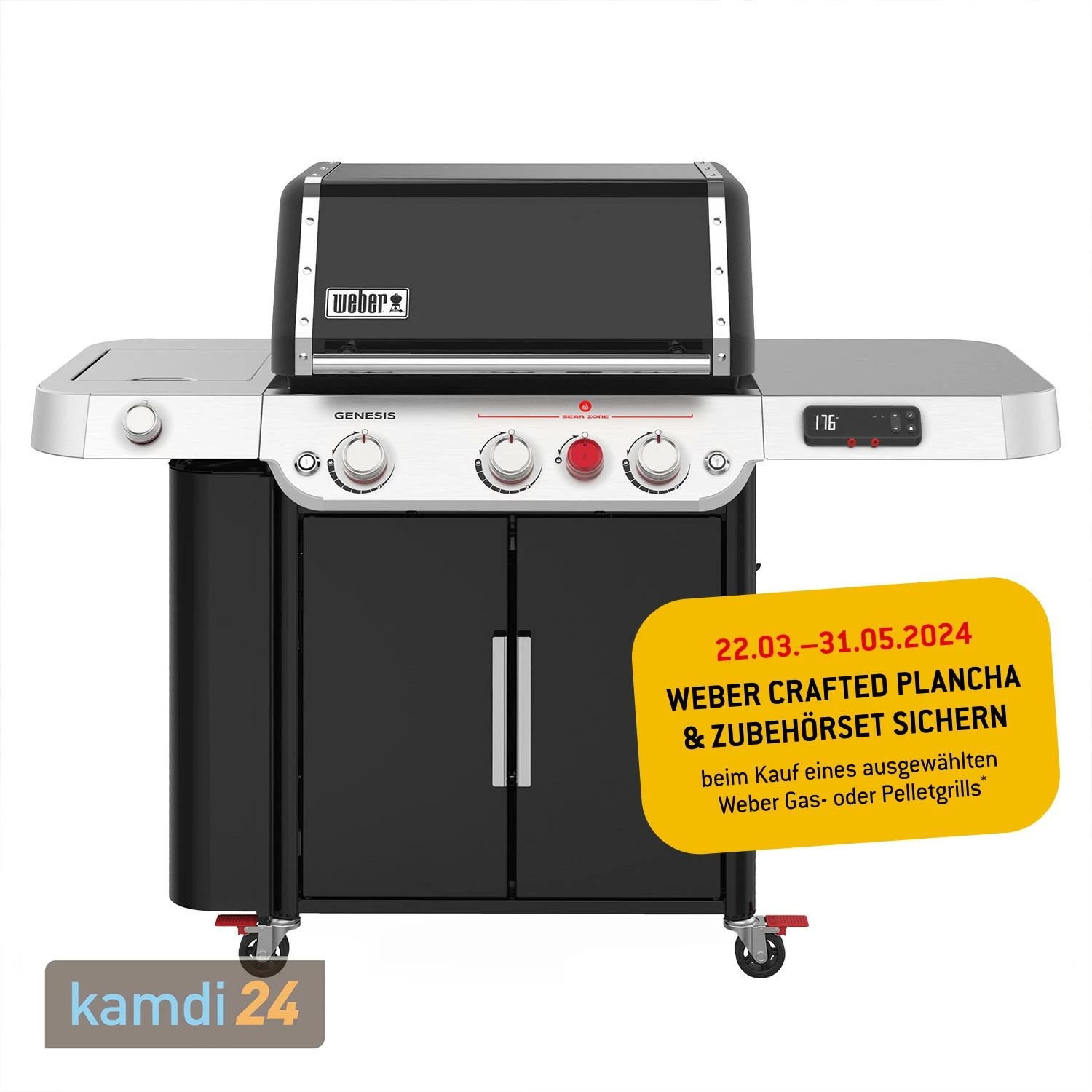 Weber Genesis EPX-335 Smart Gas-Grillstation Schwarz 1 Weber Genesis EPX-335 Smart Gas-Grillstation Schwarz