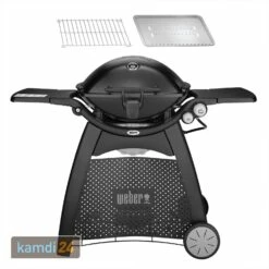 Weber Q 3200 Gasgrill Mit Rollwagen Inkl. Hitzeschild Und Bratenrost