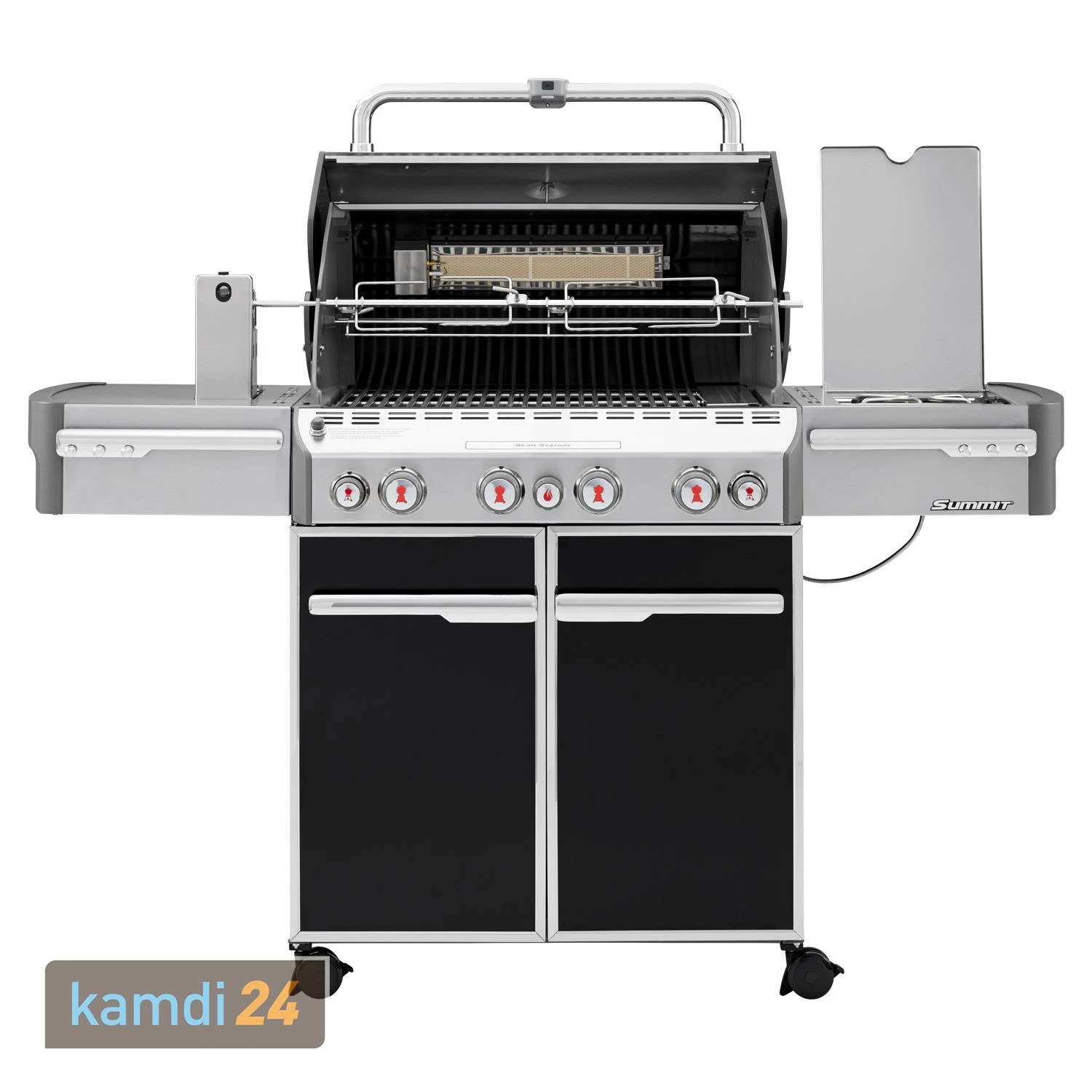 Weber Summit E-470 GBS Gas-Grillstation Schwarz 2 Weber Summit E-470 GBS Gas-Grillstation Schwarz – Bild 2