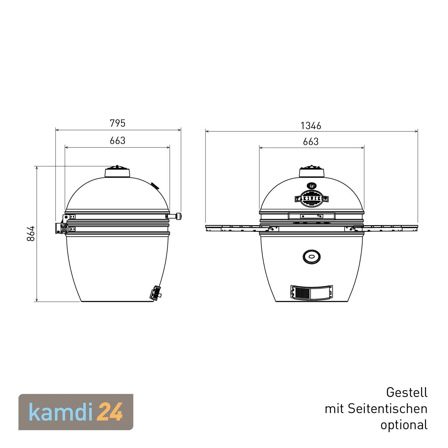 Yakiniku Keramik Grill Kamado XL 22" 12 Yakiniku Keramik Grill Kamado XL 22" – Bild 12